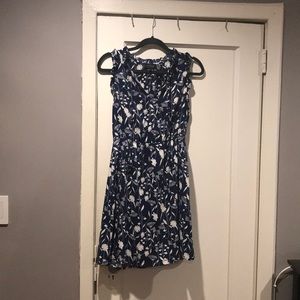 Lucky Brand Blue Floral Sleeveless Dress 🌼